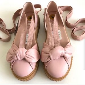 8M- Pink Fenty Puma by Rihanna lace creeper sandal